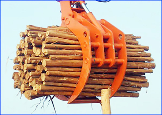 Gru a benna girante idraulica d'acciaio del legname per i porti/ferrovie che caricano e che scaricano