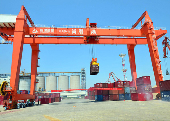Alta efficienza RMG gru a cavalletto del porto mobile da 35 tonnellate 35 tonnellate sotto lo spalmatore